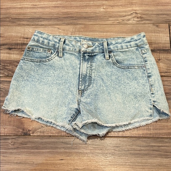 Pants - Light Blue Denim Women Shorts